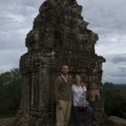 Sam and Lisa at Phnom Bakheng