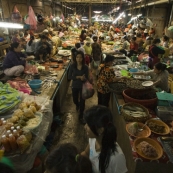 The markets in Siem Reap