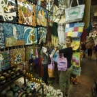 Lisa in the markets in Siem Reap