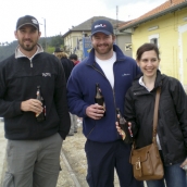 A few beers at the Turkey/Greece border waiting for the train to Thessaloniki