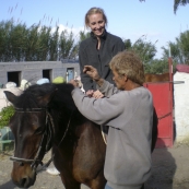 Andrea and her horse
