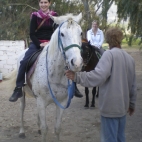 Sally and Sarah on their horses