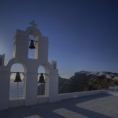 Church bells in the sunset