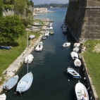 Mote around Palaio Frourio (Venetian fortress) in Kerkyra Town