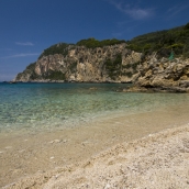 One of the many coves at Paleokastritsa on Kerkyra's west coast