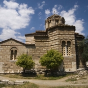 Church on the walk between the Acropolis and the Ancient Agora