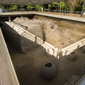 Ruins uncovered during the construction of the Athens metro system
