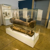 A 3000 year old sarcophagus (still containing the human remains) in the National Archaelogical Museum