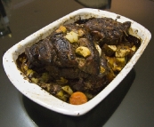 The unbelievable lamb roast that Richie had waiting for us on arrival from the airport
