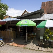 Our favorite little pho shop (where we ate lunch most days we were in Luang Prabang)