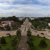 View of central Vientiane from the top of the Patouxai