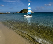 Oliver on his way in from a fun sail across Anchor Bay