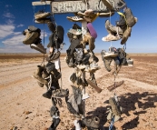 Road sign just north of Birdsville