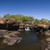 The swimming hole next to our campsite at King Edward River