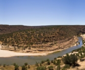 Panoramic of Nature's Window and Murchison River Gorge in Kalbarri National Park