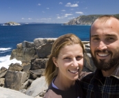 Sam and Lisa in Torndirrup National Park