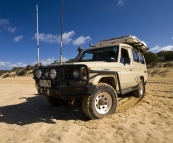 Through the sand near Lake Jessie