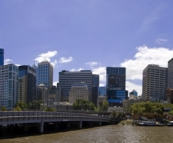 The city centre from the South Bank