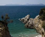 A secluded bay on Tersane Island