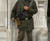 Turkish guard at Topkapi Palace