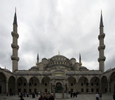 On our way into the Blue Mosque