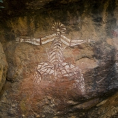 Aboriginal art at Anbangbang