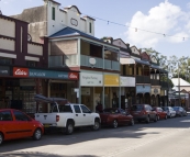 The quaint hinterland town of Bangalow