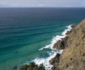 Amazing turquoise water below Cape Byron