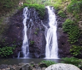 Gina and Lisa at the top of Brushbox Falls in Border Ranges National Park