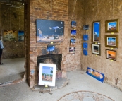Inside one of the many art galleries in Silverton