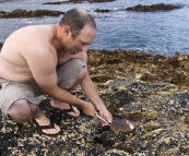 Jarrid cleaning another Leatherjacket