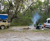 Camping at Aragunnu in Mimosa Rocks National Park