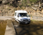 The Goose Shack's first water crossing