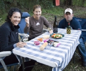 Jacque, Lisa and Larrid at Euroka in Blue Mountains National Park