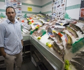 Jarrid at the Sydney Fish Market