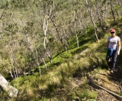 Lisa on the Gloucester Falls hike