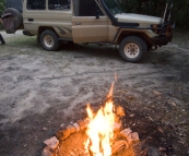 Camping in the dunes at Hat Head National Park