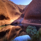 One of the permanent waterholes on the southern side of Uluru