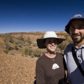 A self-portrait at the Henbury meteorite crater