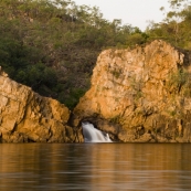 The lower falls at Leliyn (Edith Falls)