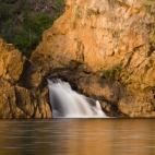 The lower falls at Leliyn (Edith Falls)
