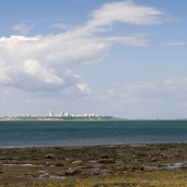 The jetty at Mandorah with a view of Darwin across the water