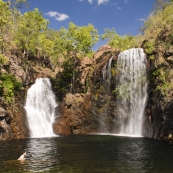 Lisa swimming in Florence Falls