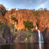 Wangi Falls in the sunset