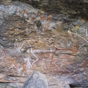 Aboriginal art at Anbangbang