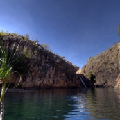 The swimming hole and waterfall at Maguk