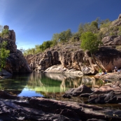 One of the swimming holes at the top of Gunlom waterfall