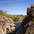 One of the swimming holes at the top of Gunlom waterfall