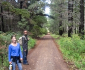 Sam and Lisa hiking around 10 Mile Brook near the town of Margaret River