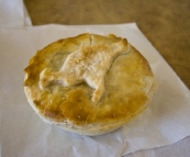 Kangaroo pie for morning tea at the Bindoon Bakehouse